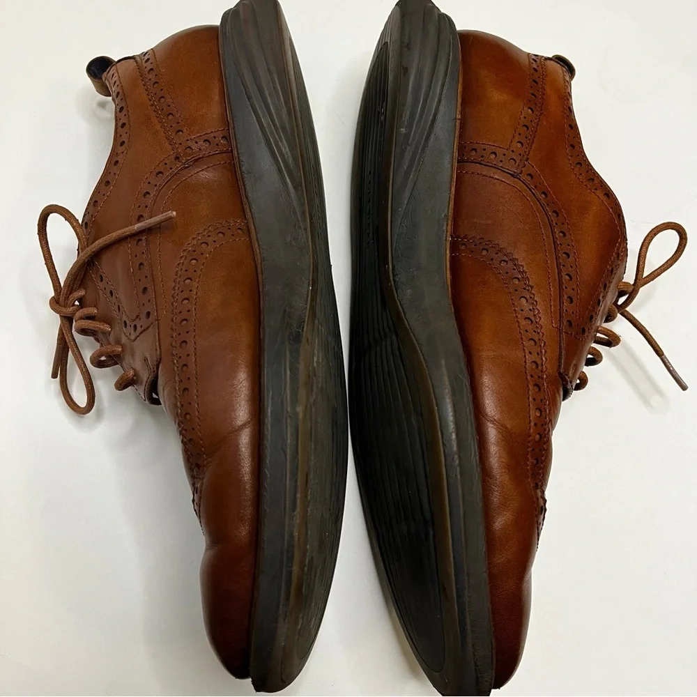 Cole Haan Zero Grand Brown Wingtip Oxford Men's Lace Up Shoes Men's Size 12